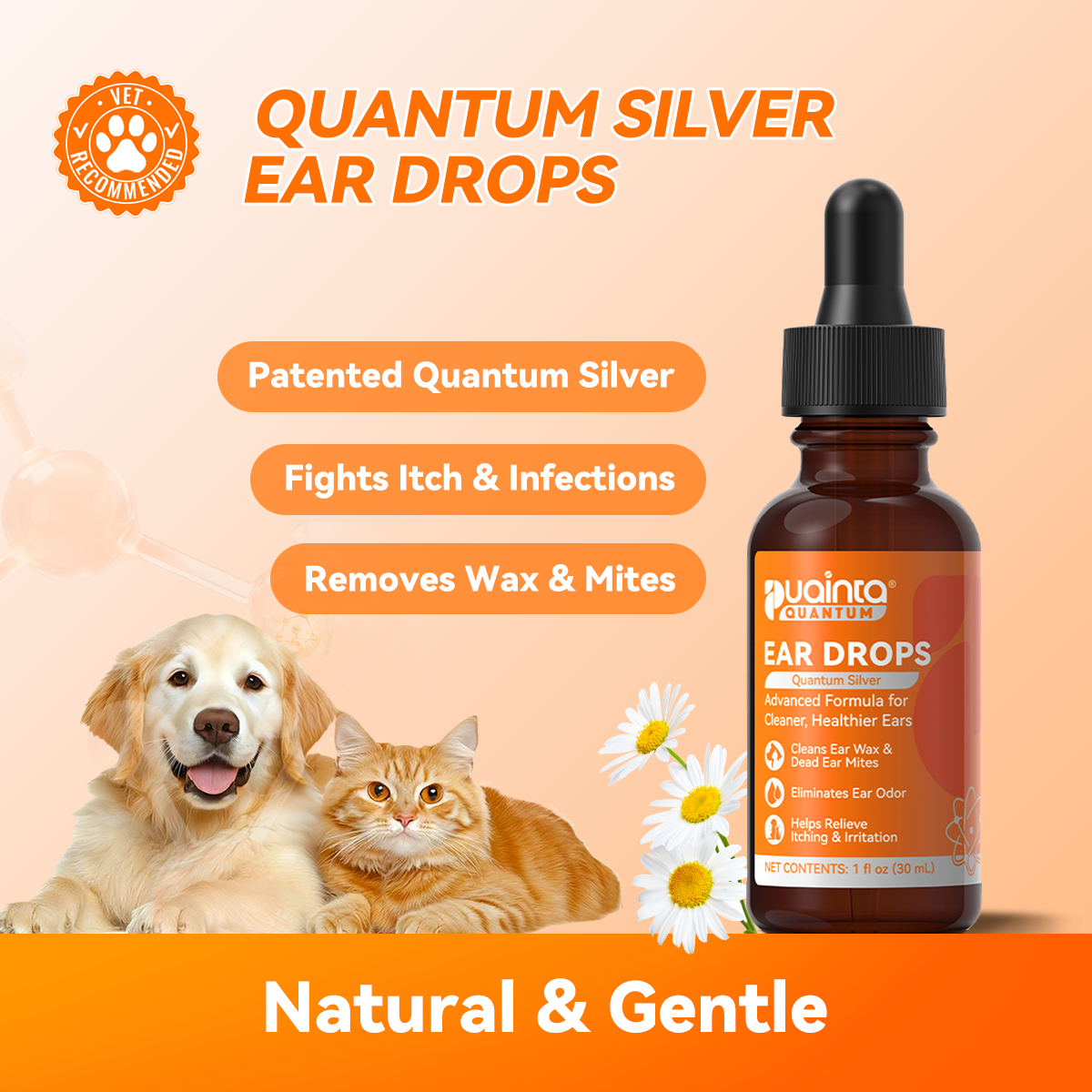 Puainta® Quantum Silver Ear Drop - Soothes itching, Cleans Earwax