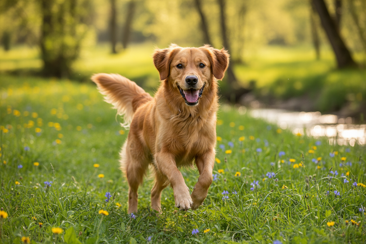 happy and healthy dog